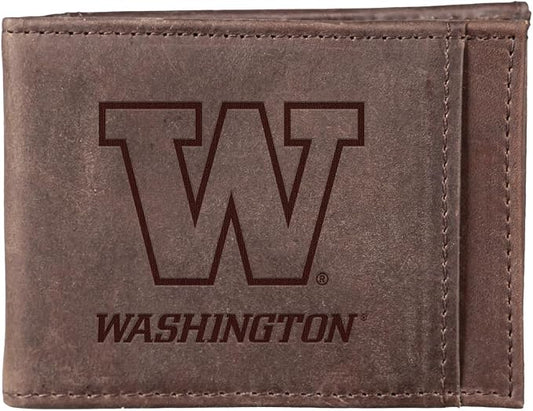Team Sports America NCAA University of Washington Front Pocket Slim Wallet by TeamSportsAmerica