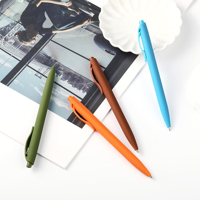 deegtran Pens Bulk, 50 Pack No Bleed Sage Green Click Pen, Wholesale - Image 5