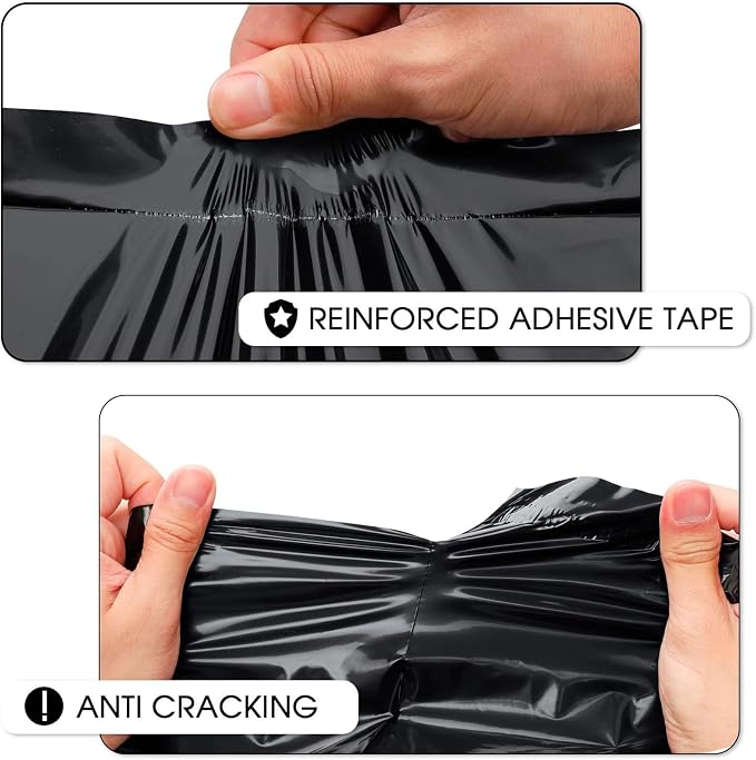 Metronic Black Poly Mailers 14.5x19 Large 500 Pack Self-Seal Shipping Bags - Image 5