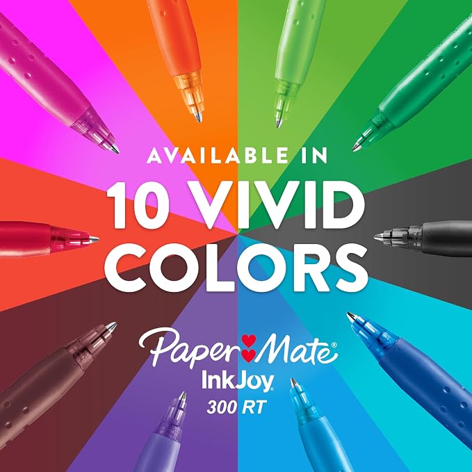 Paper Mate InkJoy 300RT Retractable Ballpoint Pens, Medium Point - Image 5