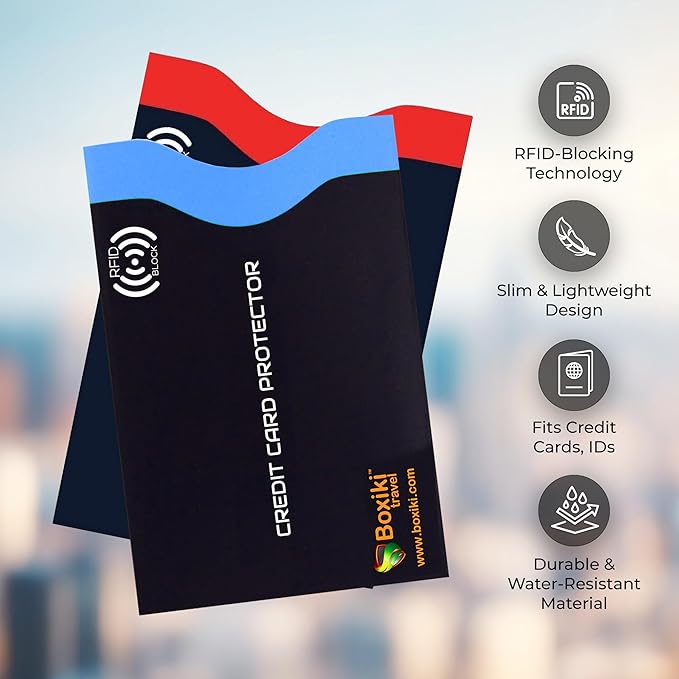 Boxiki Travel RFID Blocking Sleeves, Set - Image 2