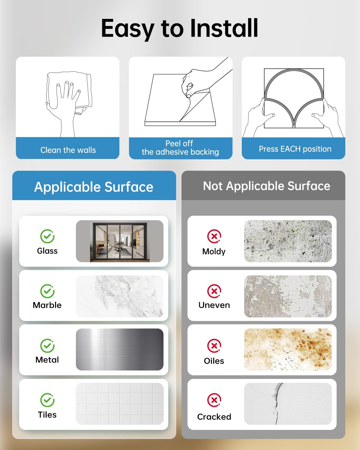 Soundsbay 12-Pack Acoustic Panels Self-Adhesive, 10.6lb/ft³ Large Shell Soundproof Wall Panels, 12" X 12" Acoustic Wall Panels for Door, Ceiling, Home Office, Sky Blue