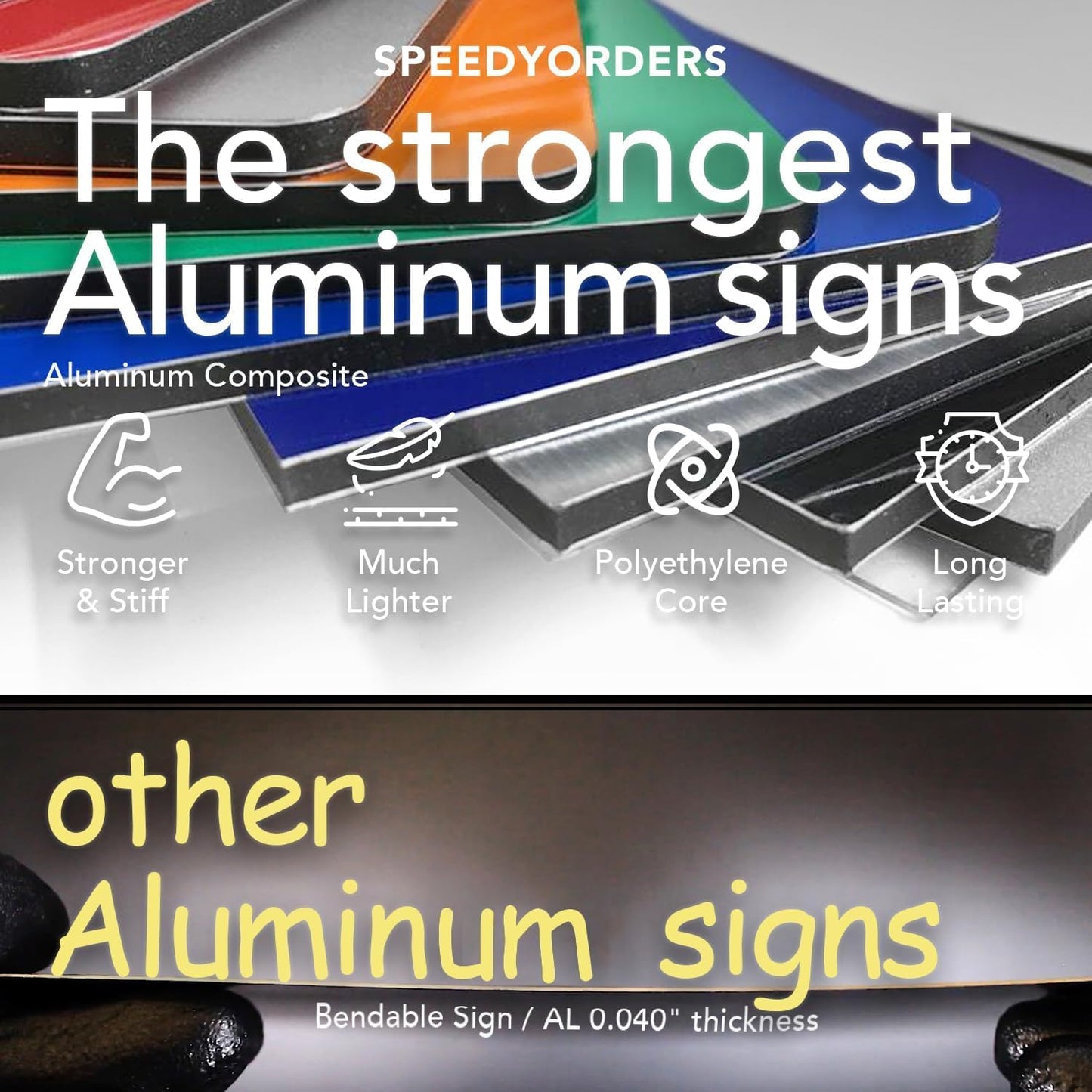 Custom Outdoor Metal Signs, Personalized Aluminum, Customized Safety, Metal Business, Waterproof Outdoor Business - White Aluminum (White, 20x20 In)