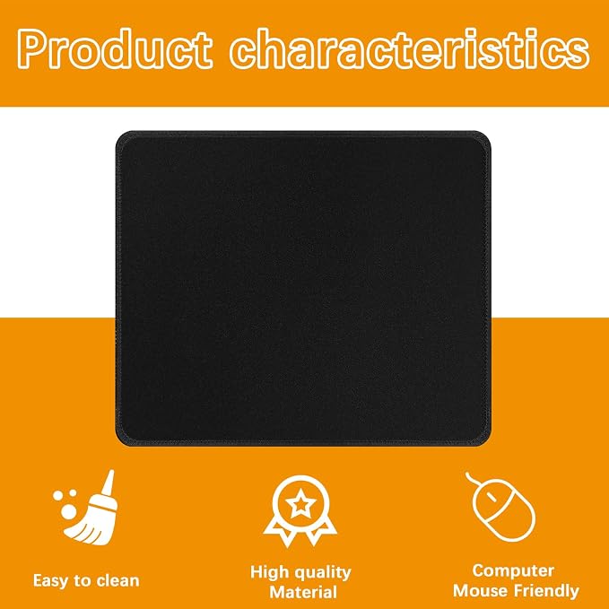 4 PCS Black Mouse pad Bulk - Image 6