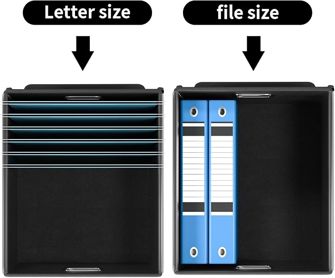 Decorative File Organizer Boxes Office Document Storage - Image 3
