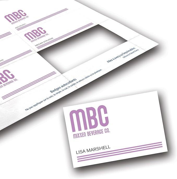 Avery Customizable Name Badge Inserts, 2.25" x 3.5", 400 Printable Name Tag - Image 3