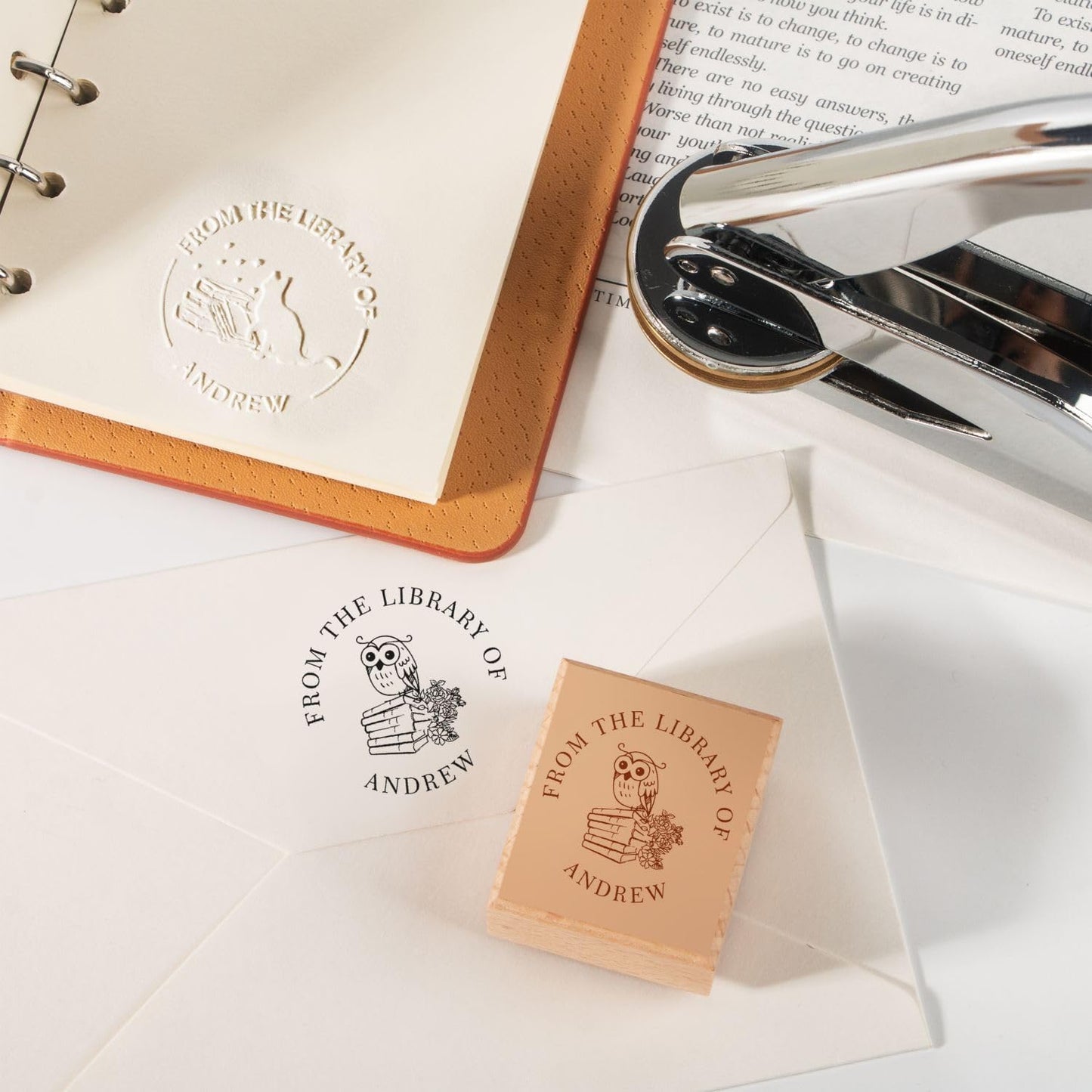 STAMTECH Custom Logo Book Embosser Stamp (Book Embosser Design)