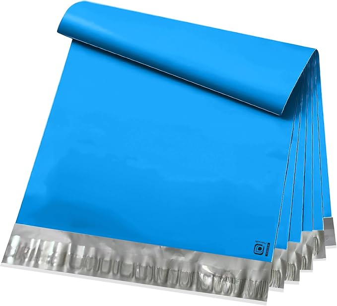 POLYSELLS 50 pcs 19x24 Inches Blue Poly Mailers Shipping Envelopes, Strong by POLYSELLS