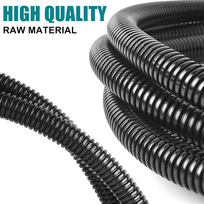 3/8 Inch Wire Loom Split Tubing - 25 ft Cord Protector Electric Wires Covers - Image 4