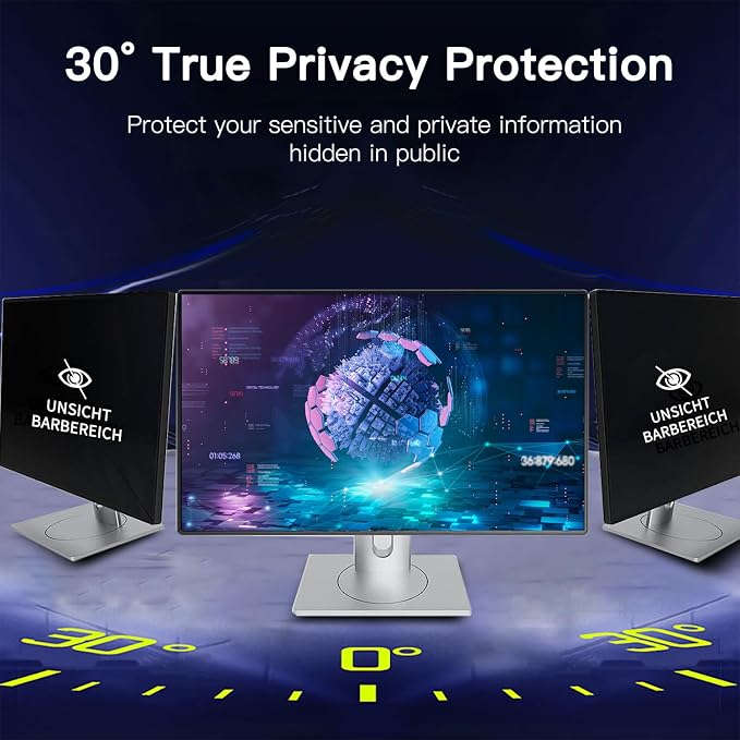 2 Pack Magnetic Hanging Computer Privacy Screen 22 Inch - Image 4