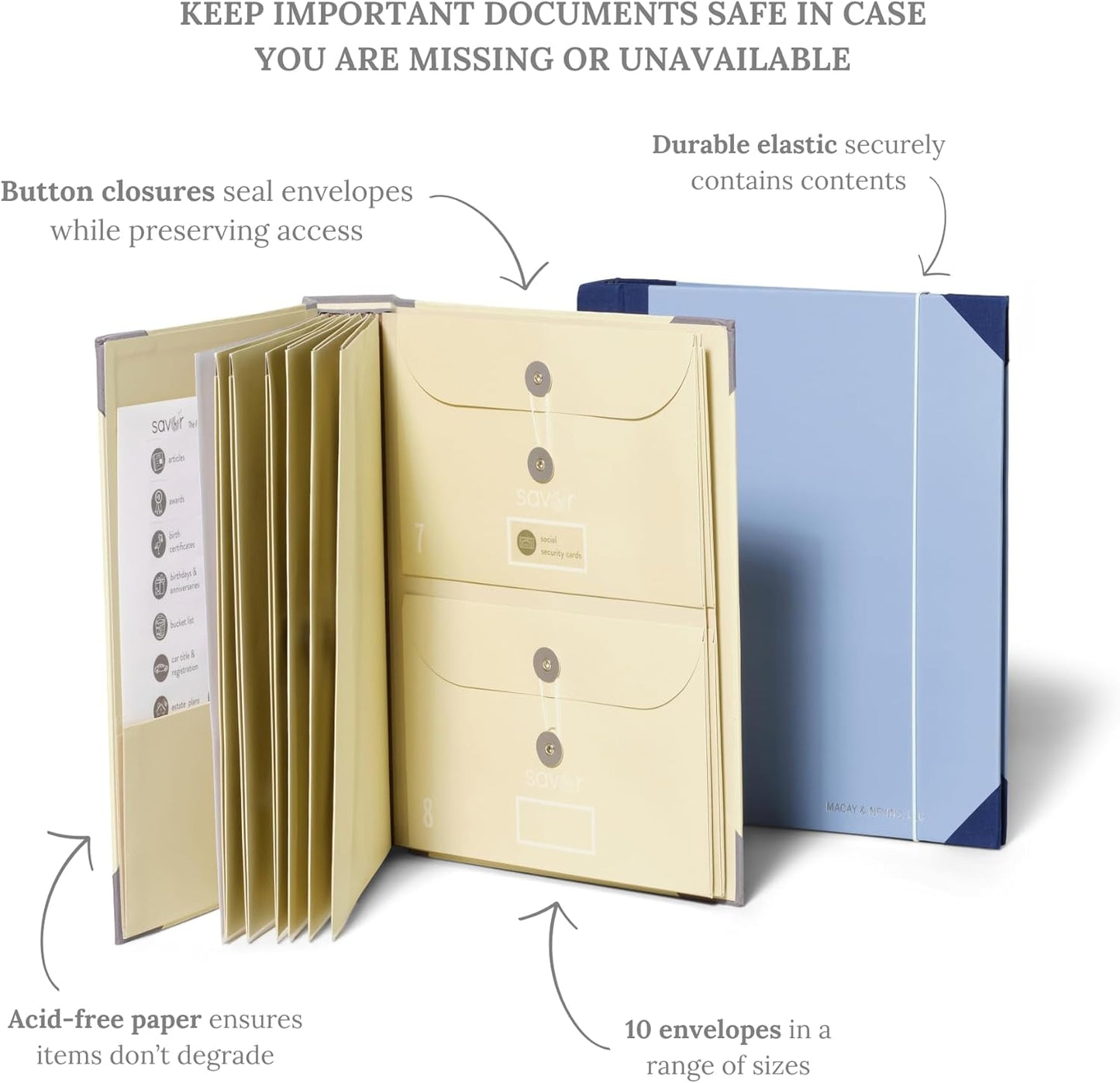 Savor | 2025 Edition in Case Go Missing™ Binder | Viral TikTok Folio for True-Crime Fans to Record Personal Info, Estate Planning & Emergency Preparation
