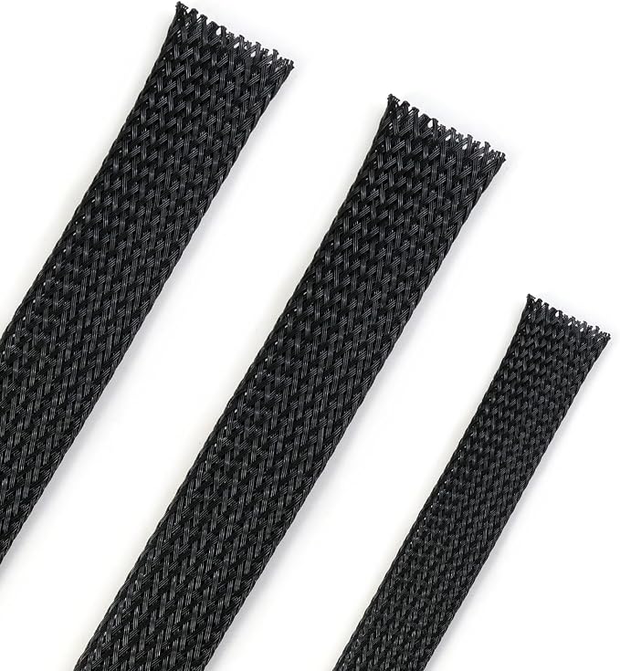 25ft PET Expandable Braided Cable Sleeve 5/8inch Pet Braided Cable Sleeve by PursuingaBetterLife