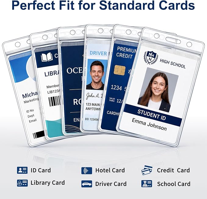 120 Pack ID Badge Holder - Image 6