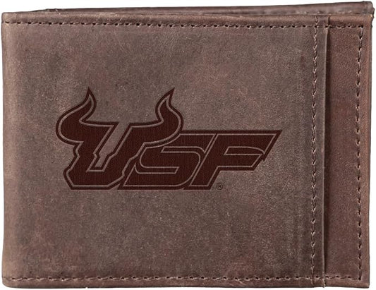 Team Sports America NCAA UNIVERSITY OF SOUTH FLORIDA Front Pocket Slim Wallet by TeamSportsAmerica