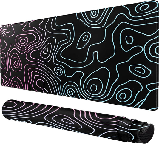 Large Mouse Pad for Desk - Gaming Mouse Pad with Stitched Edges, Anti-Slip Base, Desk Mat Desk Pad for Keyboard and Mouse