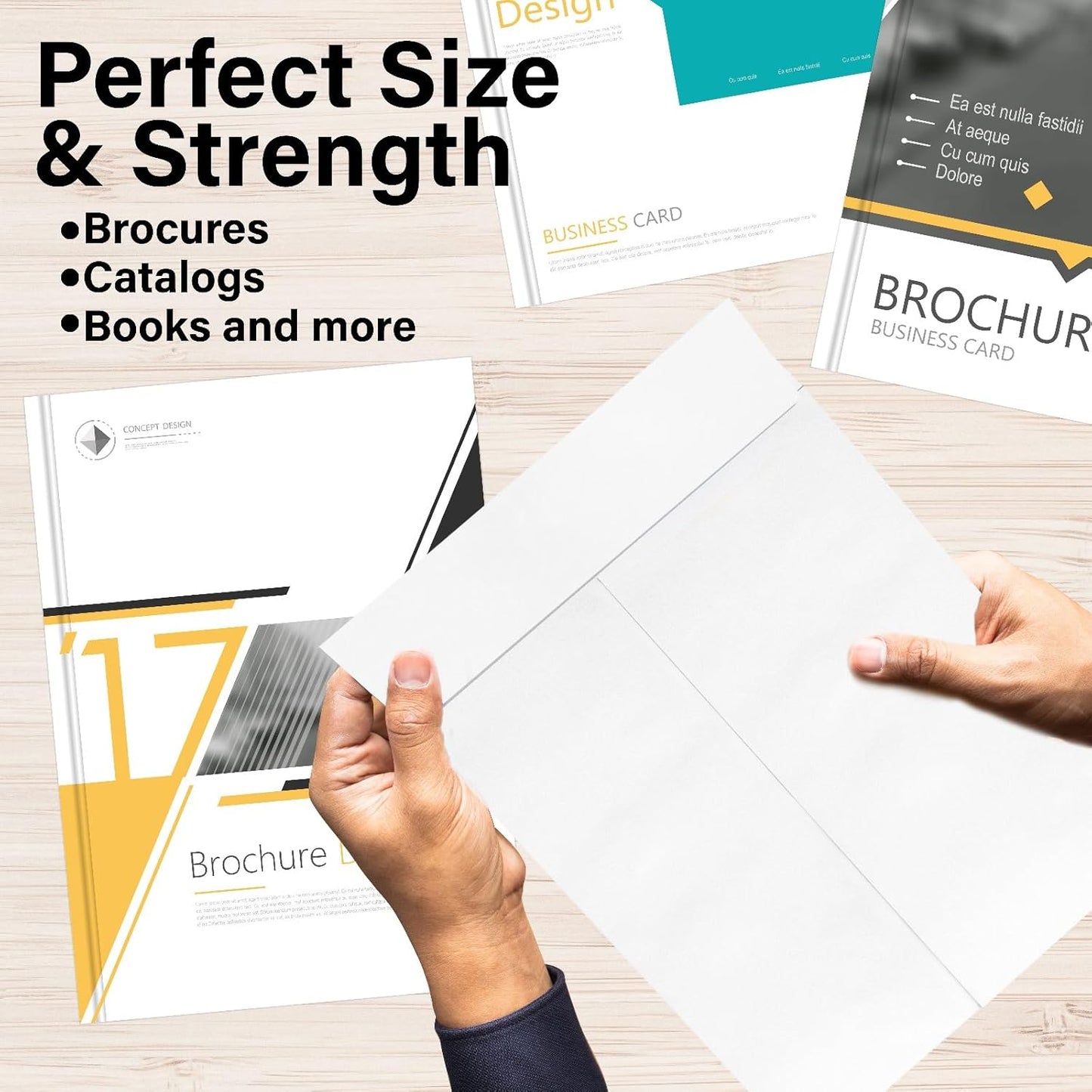 9 x 12 Envelopes, Tyvek Envelopes 9x12, Catalog Envelopes 9x12, Self Sealing Closure, Tyvek Material, 14 lb., Puncture, Tear & Moisture Resistant (500 Pack)