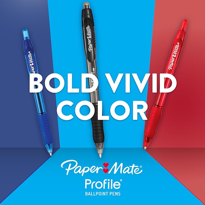 Paper Mate Profile Ballpoint Pens, Retractable, Bold Point - Image 3
