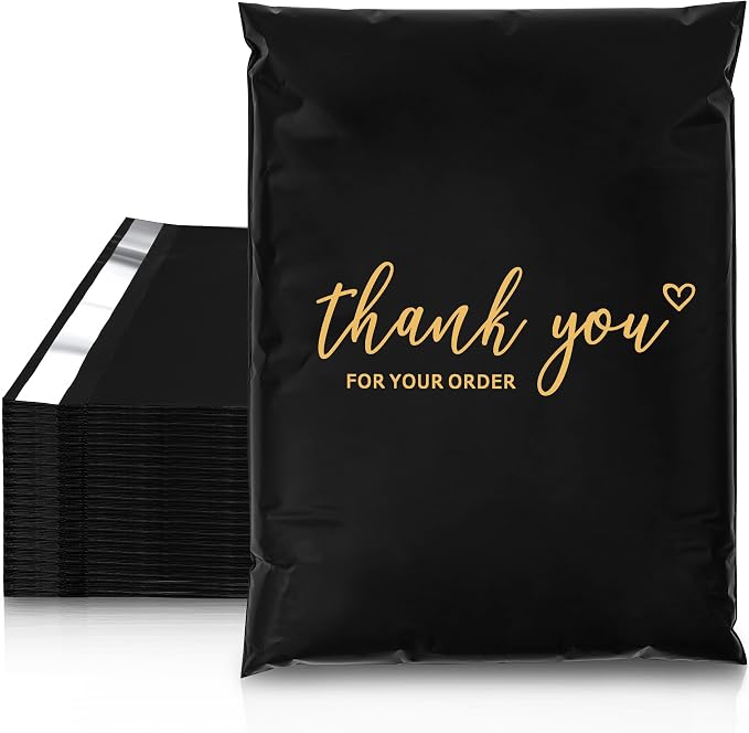 JinRuiKJ Thank You Poly Mailer 10x13 Inch 100 PCS, Shipping Bags by JinRuiKJ