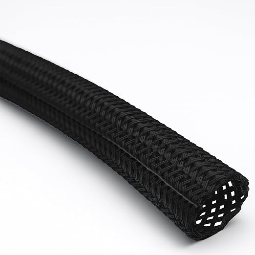 Electriduct 1/8" Hook Self Closing Sleeve Braid Wrap Around Sleeving Flame by Electriduct