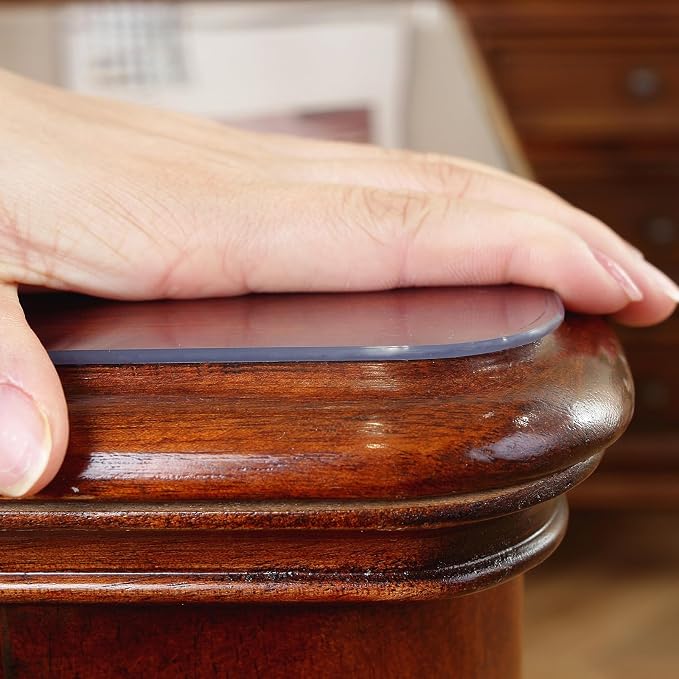 OstepDecor 16 x 48 Inch Clear Table Cover Protector, 2mm Thick Clear Plastic - Image 8