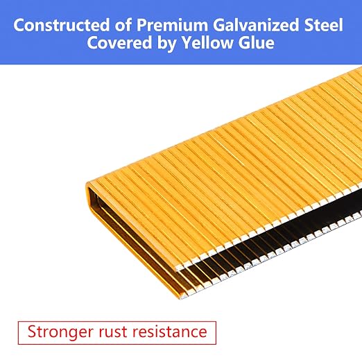 18 Gauge 1/4" Narrow Crown Staples 1/2" Leg Galvanized 800 Pack - Image 4
