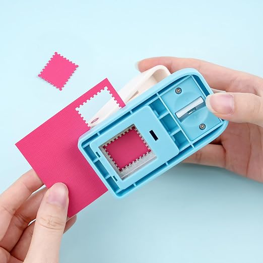 2 Pcs Stamp Punch | Postage Stamp Paper Punches | Portable Lever Action Craft - Image 4