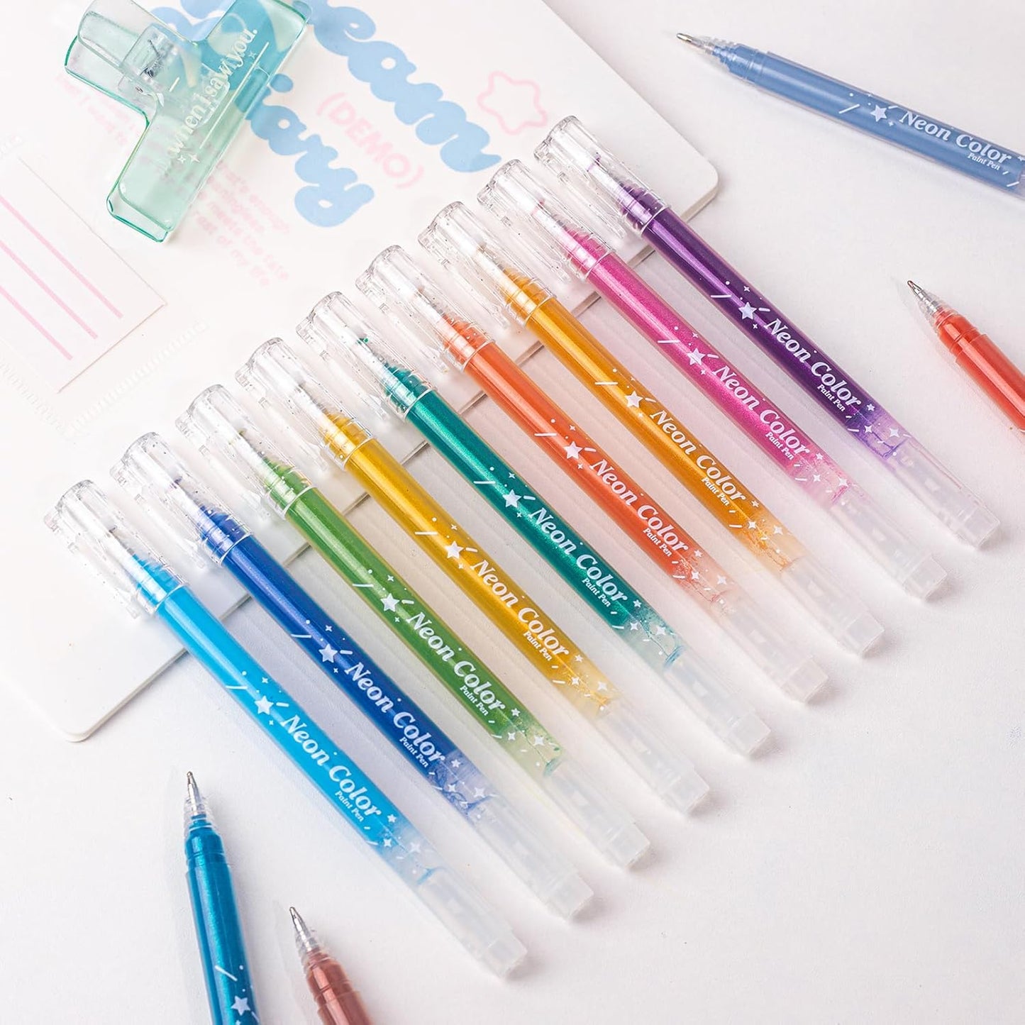 glitter gel pen 36 Colors,Metallic Vibrant Sparkle gel pens for coloring,glitter pens for adults,colored gel pens for Adult Coloring Books and Drawing (36)