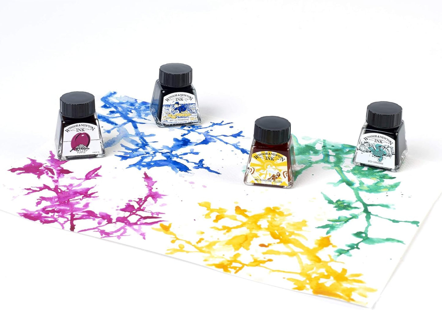 Winsor & Newton Drawing Ink, 14ml Bottle, Brilliant Green