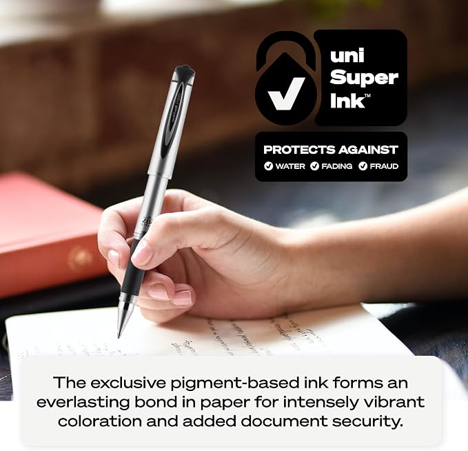 uni-ball Signo 207 Impact Stick Gel Pen, 4 Black Pens, 1.0mm Bold Point Gel Pens - Image 6