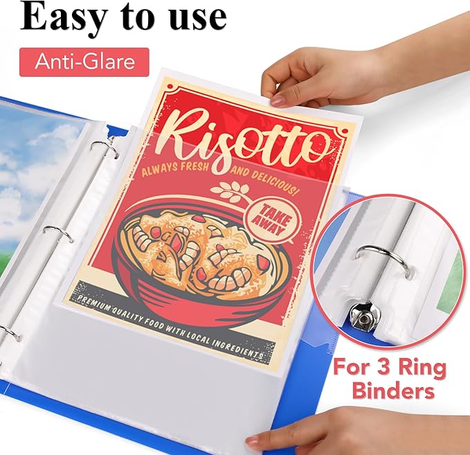 900 Pack Sheet Protectors 8.5 x 11 inch Clear Page Protectors - Image 2