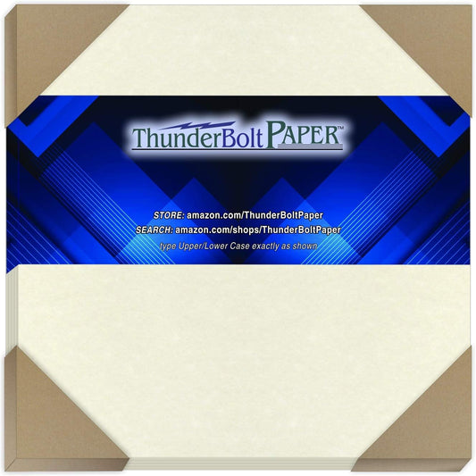 50 Old White Parchment 65lb Cover Weight Paper 9" X 9" (9X9 Inches) Scrapbook Album Cover Square Size - Printable Old Parchment Semblance
