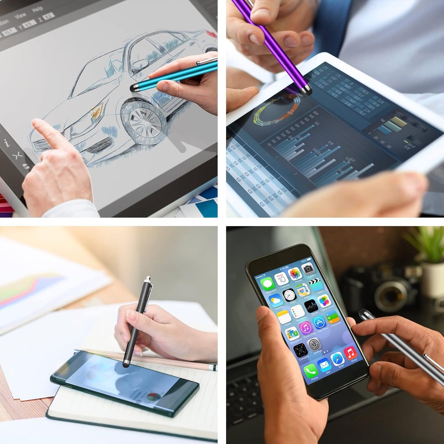 Stylus Pens for Touch Screens,SLKIJDHFB 30 Pack Universal Capacitive Touch Screen Pens for iPad,Tablets,Smartphones,All Universal Touch Screen Devices