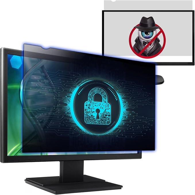 Computer Privacy Screen Filter for 22 Inch 16:10 Widescreen Monitor, by Izmapaic