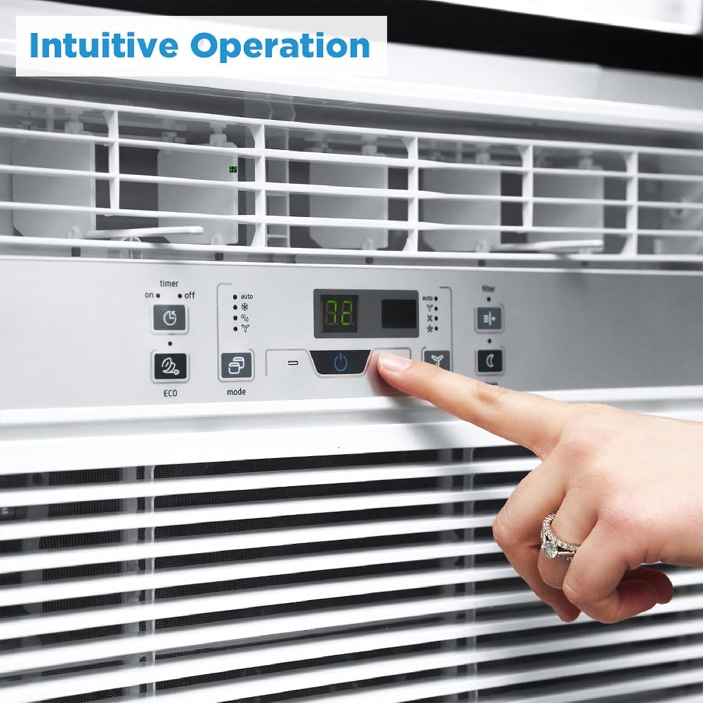 Midea 12,000 BTU EasyCool Window Air Conditioner, Dehumidifier and Fan - Cool, Circulate and Dehumidify up to 550 Sq. Ft., Reusable Filter, Remote Control