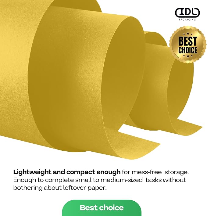 Yellow Kraft Paper Roll 24" x 1200" - Image 7