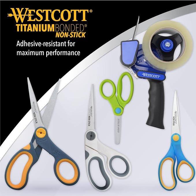 Westcott 8-Inch Non-Stick Titanium Scissors - Image 5