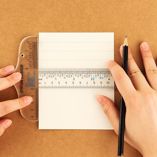 10PCS 6 Inches/15cm Acrylic Clear T-Square Ruler, Inches and Metric, T Square - Image 6