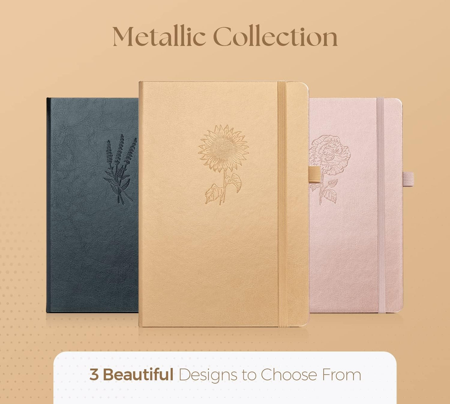 Dotted Journal – A5 Dotted Notebook with Bleedproof 160gsm Paper, Hardcover, Lay-Flat Design – Dot Grid Journal for Writing, Planning, Sketching & More