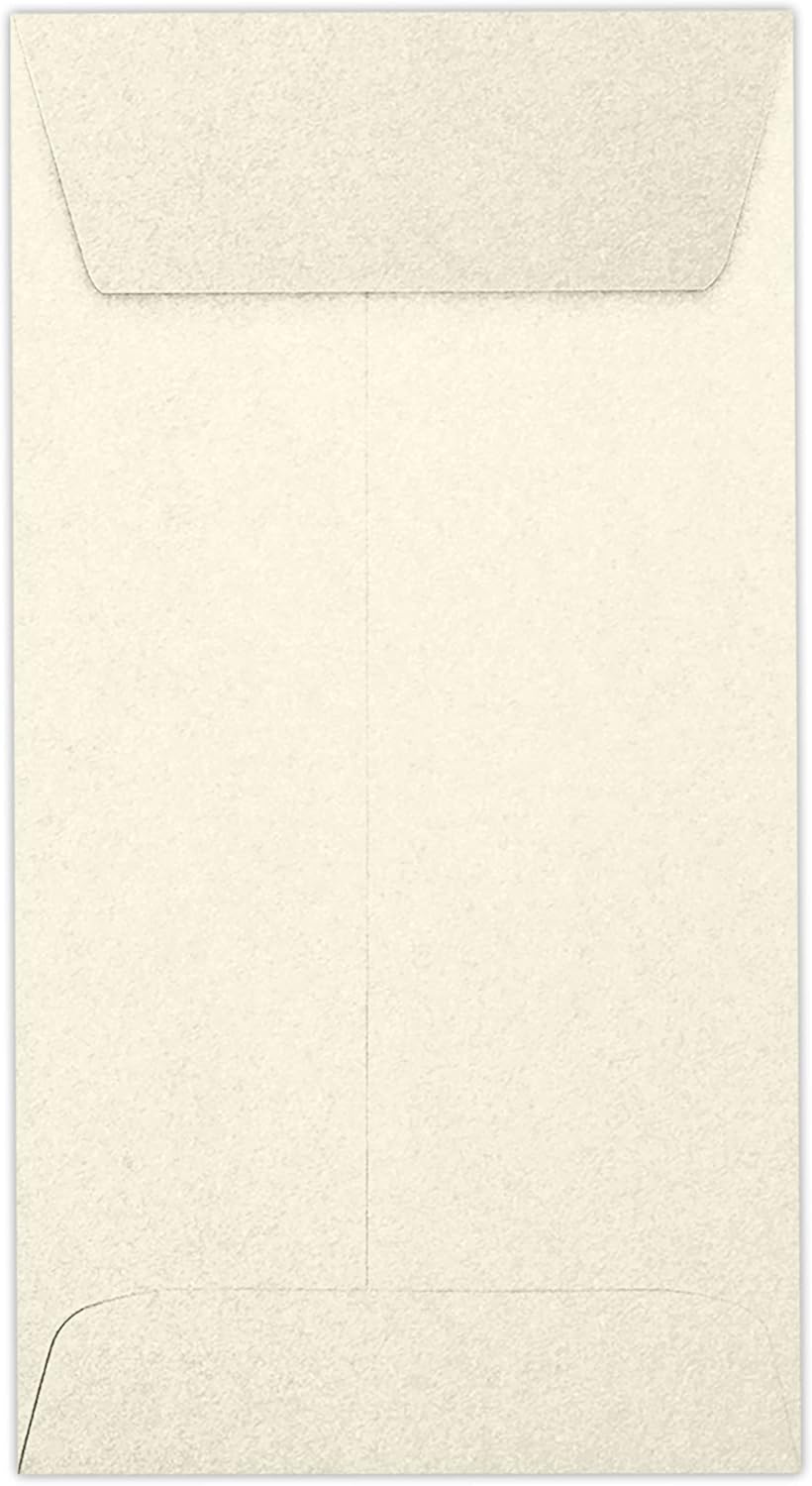 LUXPaper #7 Coin Envelopes | Peel & Press | 3 1/2" x 6 1/2" | Champagne Metallic | 81lb. Text | 250 Qty