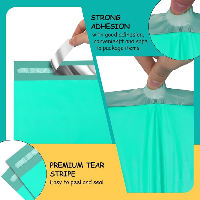 Poly Mailers 12x15.5 inch 50 Pcs, Plastic Mailing Envelopes - Image 3