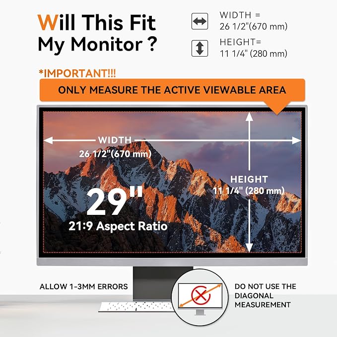 29 Inch Computer Privacy Screen - Image 4
