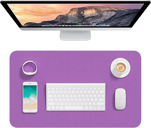 Hsurbtra Desk Pad, 23.6" x 13.8" PU Leather Desk Mat, M Extended Mouse Pad by Hsurbtra