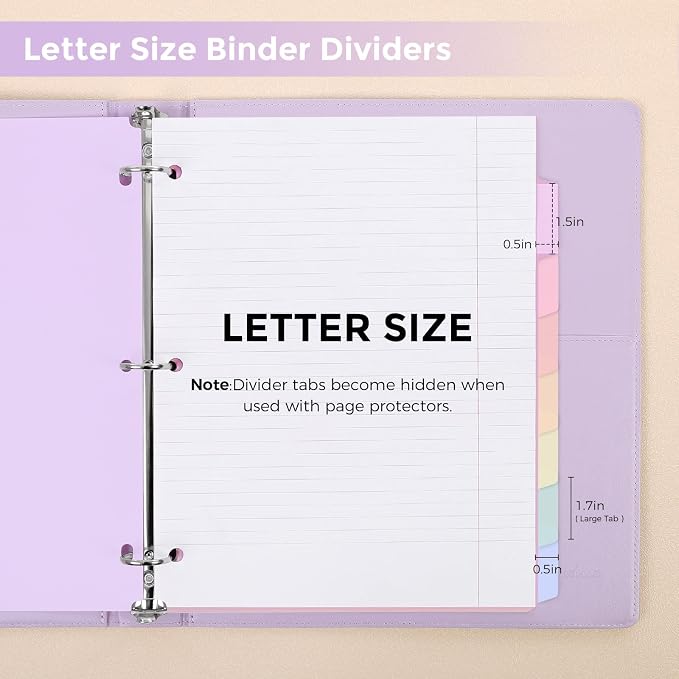 SKYDUE Durable Plastic 8-Tab Dividers - Image 3
