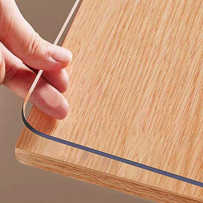 OstepDecor Clear Table Cover Protector 19 x 39 Inch, 1.5mm Thick Plastic Table by OstepDecor