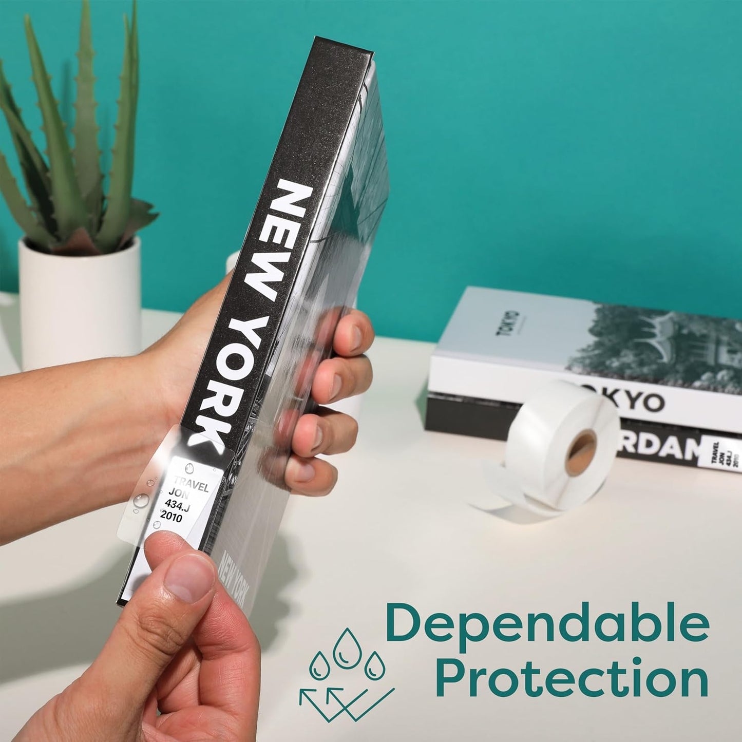 Aegis Adhesives - 2" X 4" Clear Rectangle Labels - Transparent Stickers to Protect UPC Barcodes, Addresses, Shipping Information, and More (1 Roll, 500 Labels/Roll)