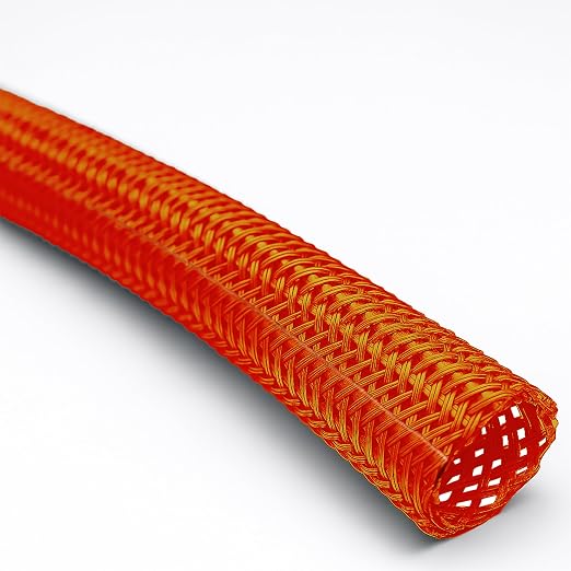 Electriduct 1.25" Hook Self Closing Sleeve Braid Wrap Around Sleeving Flame by Electriduct