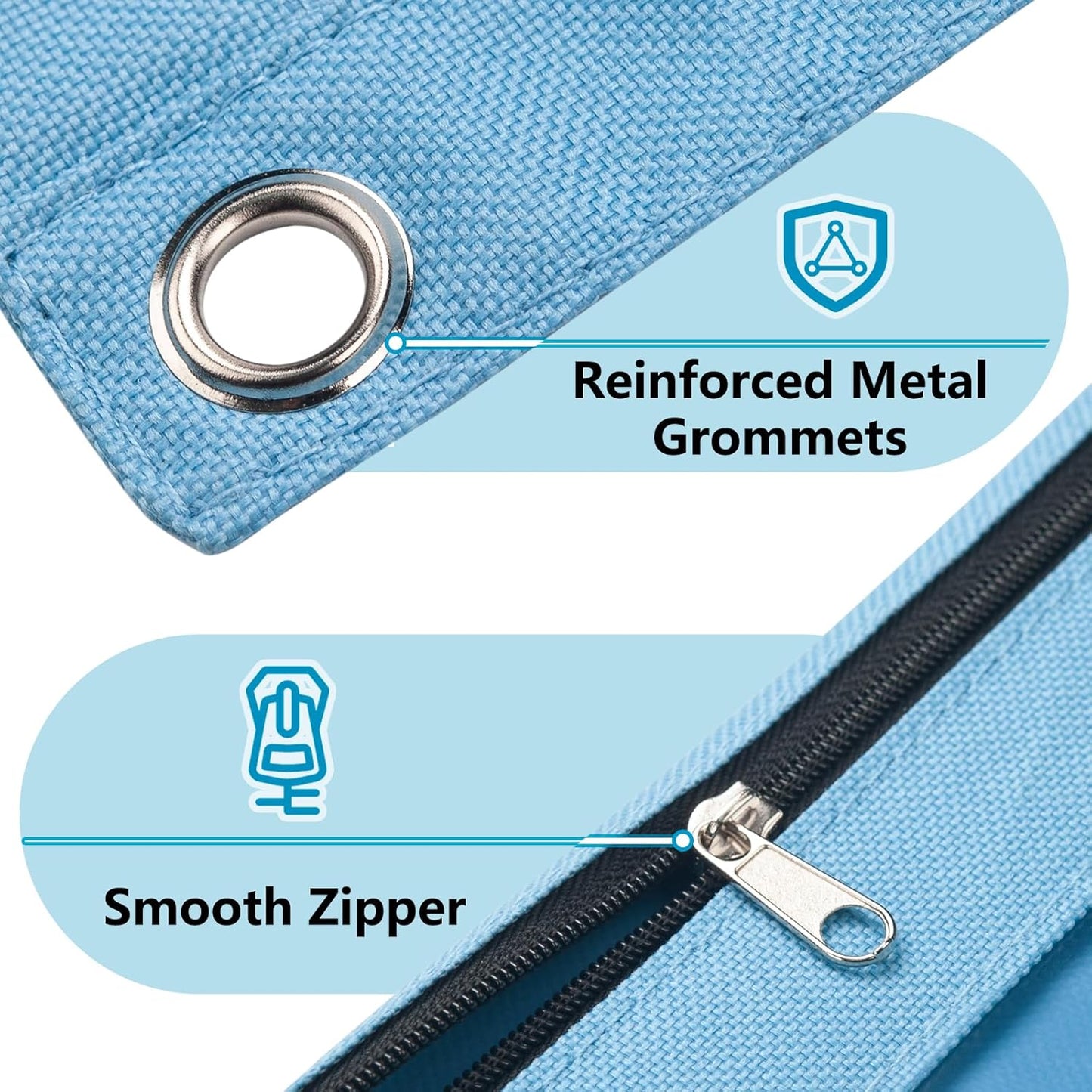 Forvencer 24 Pack Pencil Pouches for 3 Ring Binder, Smooth Zipper 3 Ring Binder Pencil Pouch, Multi-Color Pencil Case for Binder, Clear Top Binder Pencil Pouch, Pencil Bag with 3 Re-enforced Grommets