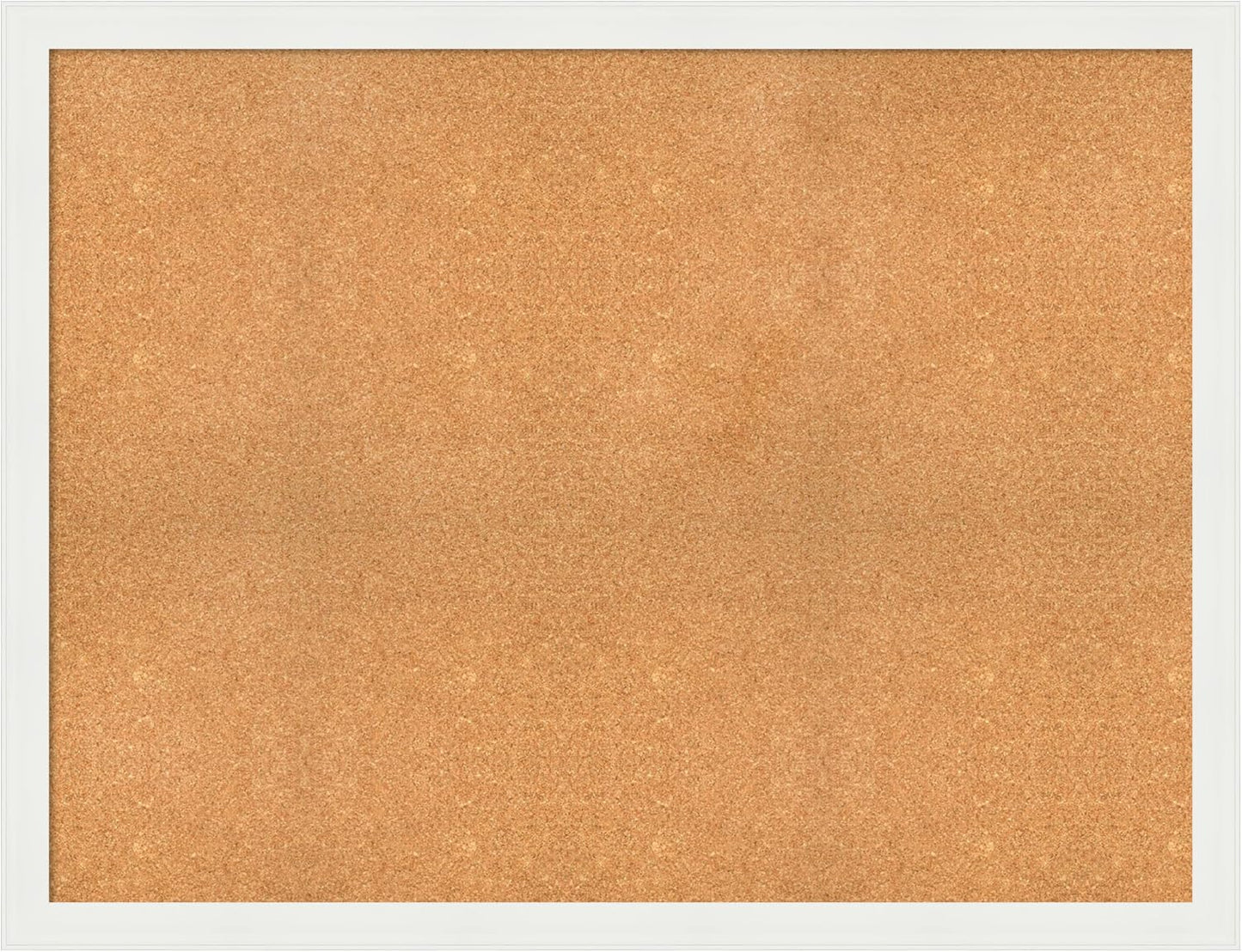 Amanti Art Natural Cork Board for Wall, 39x51 Vision Board with White Frame, Oversize Corkboard Office Decor for Home Organization, Casual Corkboard Pinboard to Display Items for Home Organization in