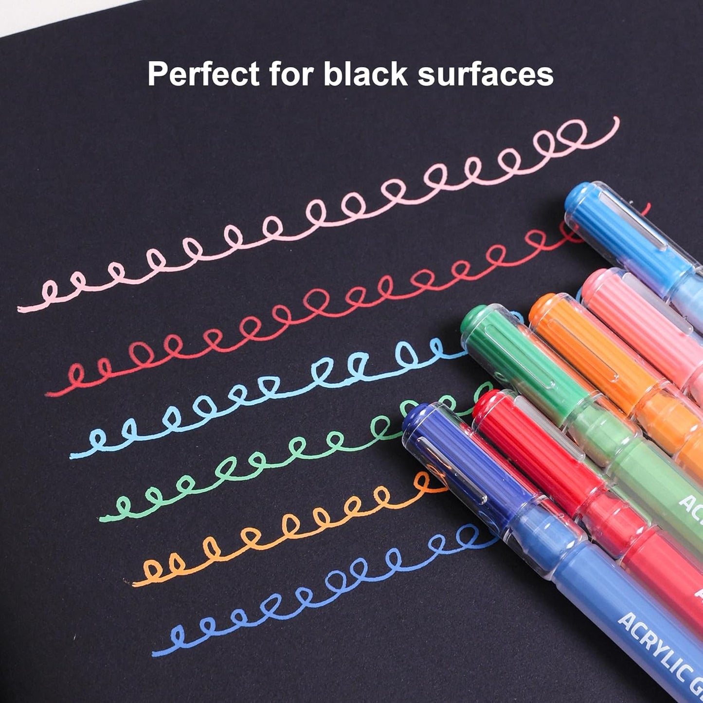 Acrylic Gel Pens for Coloring Books, Quick Dry 90 Colors 1.0mm Fine Point Gel Marker Pen for Drawing, Journaling Art, School Supplies
