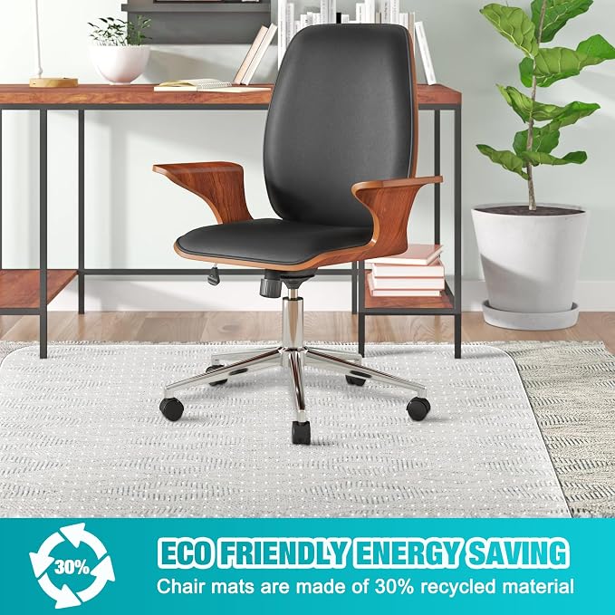 Office Chair Mat for Carpets, Thick and Sturdy Carpet Protector, Easy Glide and - Image 8
